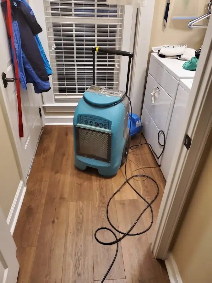 Commercial dehumidifier deployed for Flood Damage Cleanup in Fairview